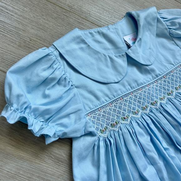 Stitchy Fish Bud and Bloom Smocked Top Girls‎ Size 7 - Picture 2 of 6